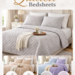 Quilted Bedsheet With Pillows