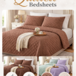 Quilted Bedsheet with Pillows