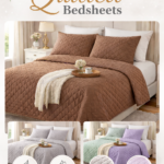 Quilted Bedsheet with Pillows