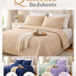 Quilted Bedsheet with Pillows
