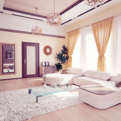 Bedsheeta with Pillows and Curtains.