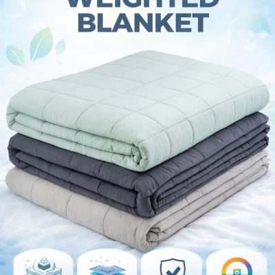 Quilted Weighted Blanket – Available in Different Colors & Designs