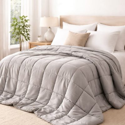 Luxury Quilted Weighted Blanket – Includes 2 Pillow Covers